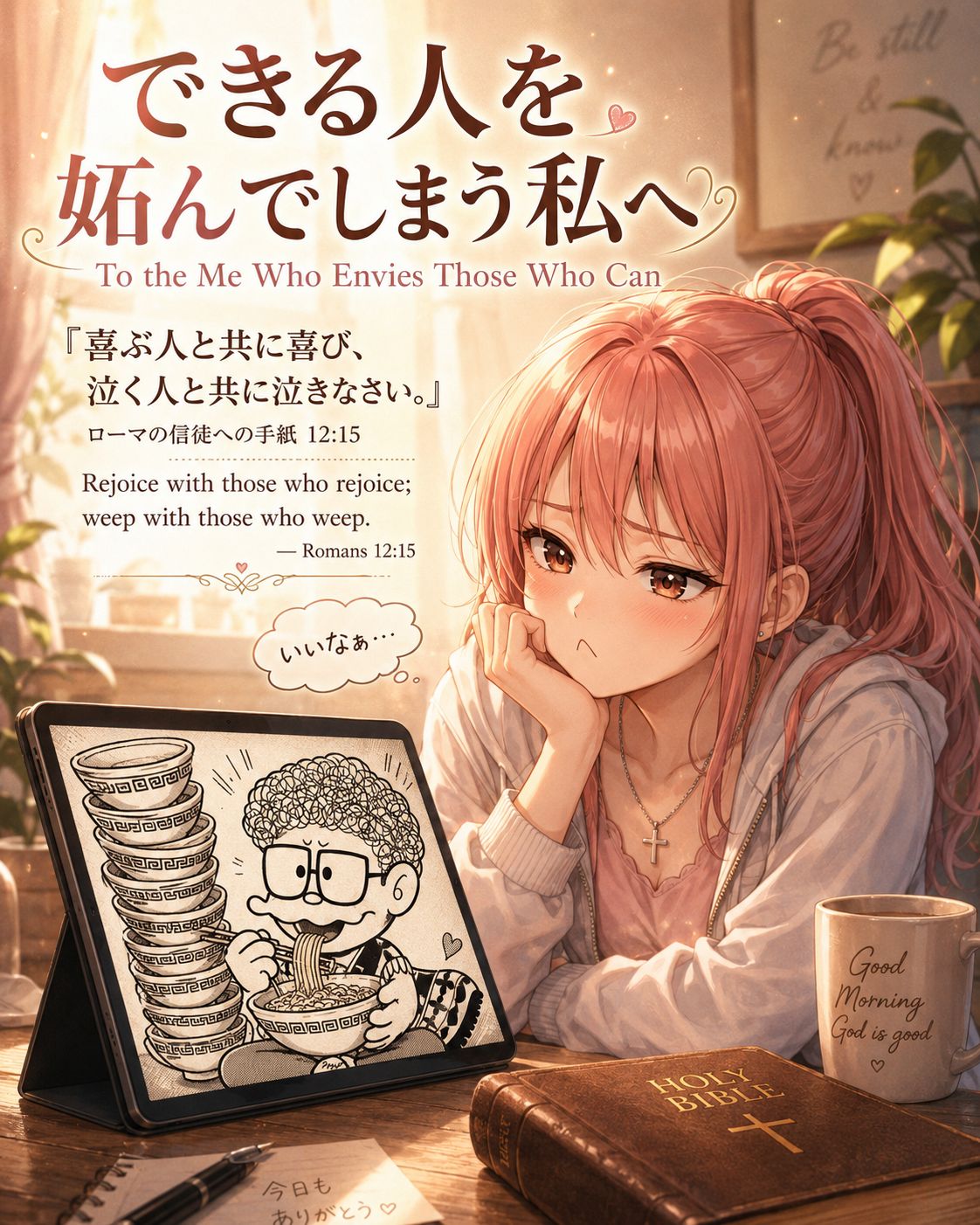 『できる人を妬んでしまう私へ / To the Me Who Envies Those Who Can』English below👇️ の投稿画像