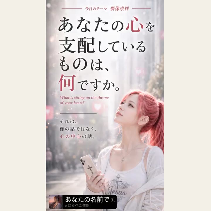 『あなたの心を支配しているものは、何ですか。What is sitting on the throne of your heart?』English be… の見出し画像