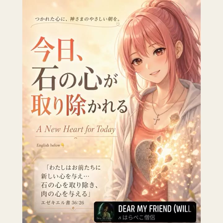 『今日、石の心が取り除かれる / A New Heart for Today』English below👇️ の見出し画像
