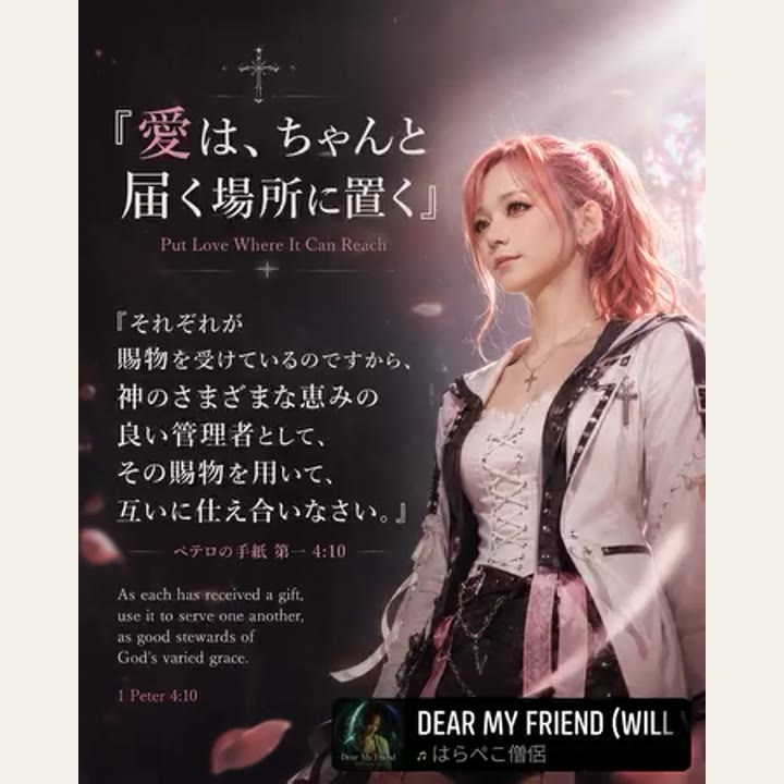 『愛は、ちゃんと届く場所に置く / Put Love Where It Can Reach』English below👇️ の見出し画像